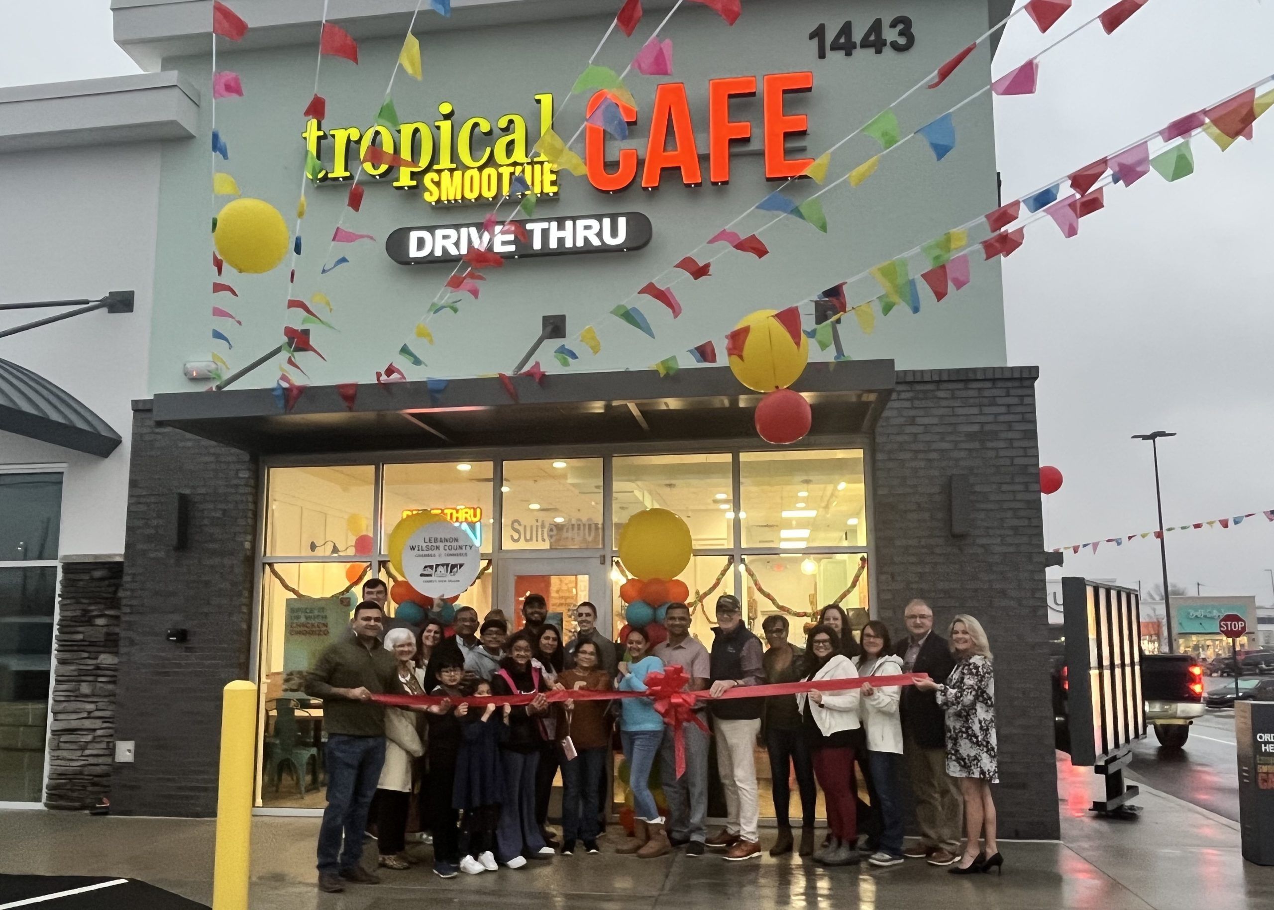 Tropical Smoothie Ribbon Cutting
