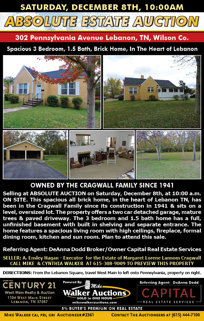 Walker Auction & Realty LLC.